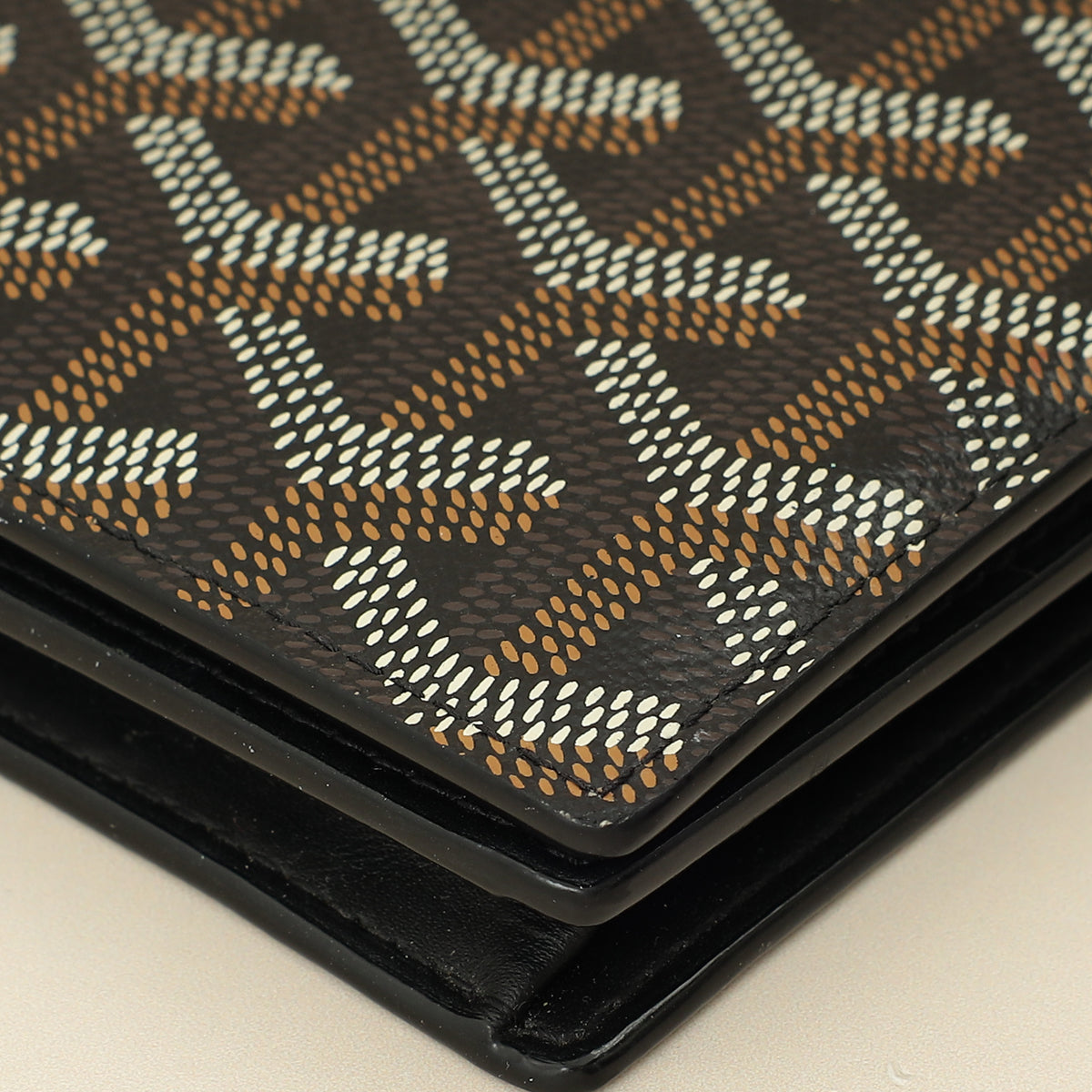 Goyard Black Goyardine Richelieu Continental Wallet