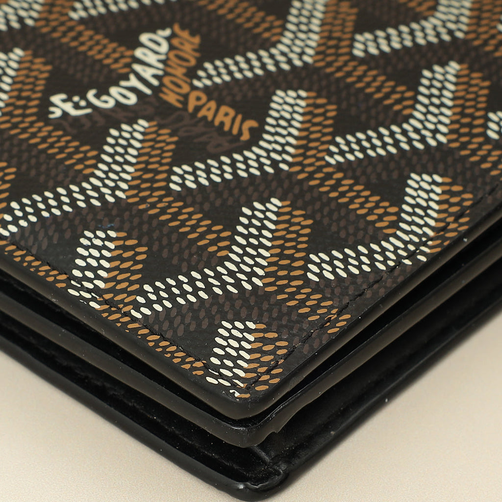 Goyard Black Goyardine Richelieu Continental Wallet