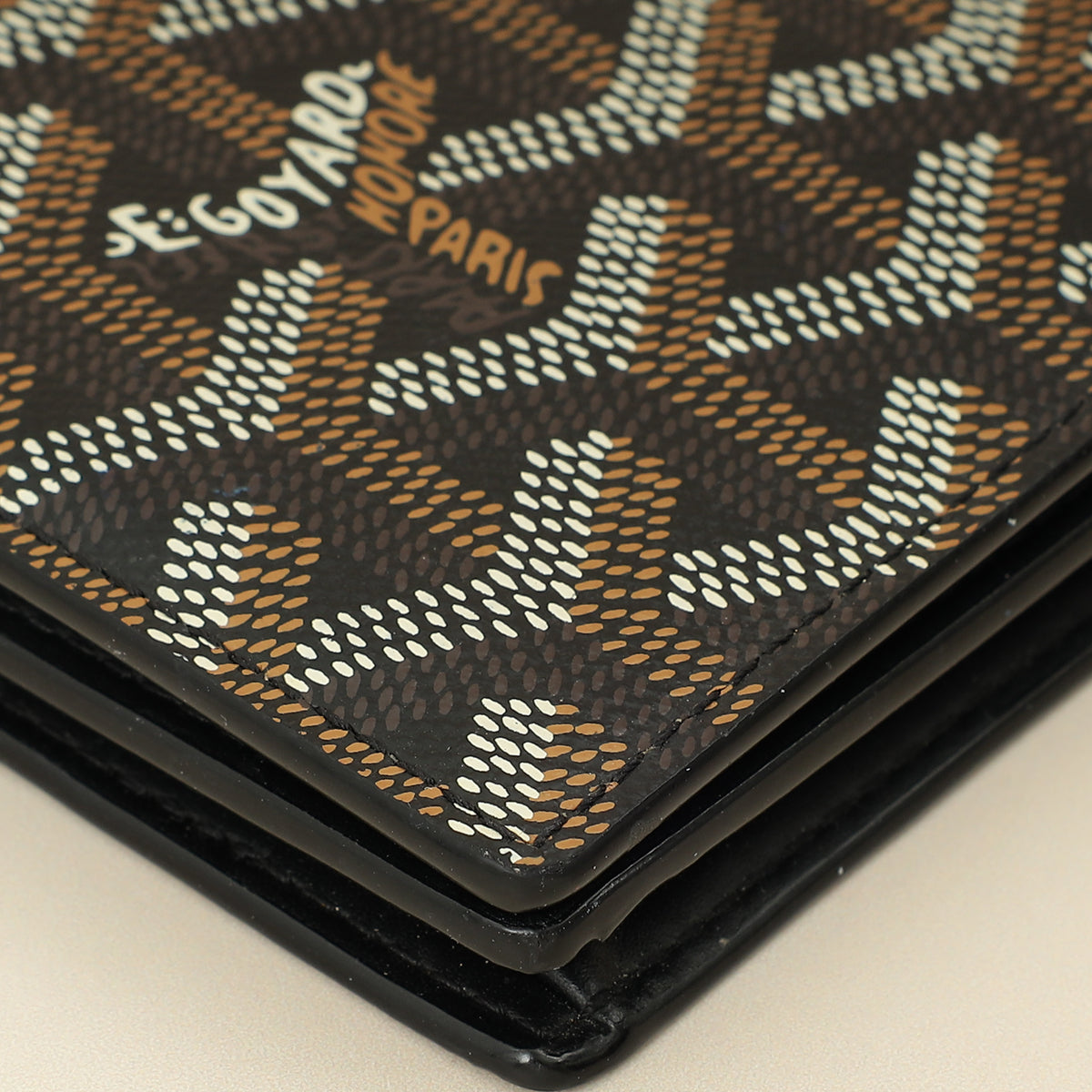 Goyard Black Goyardine Richelieu Continental Wallet