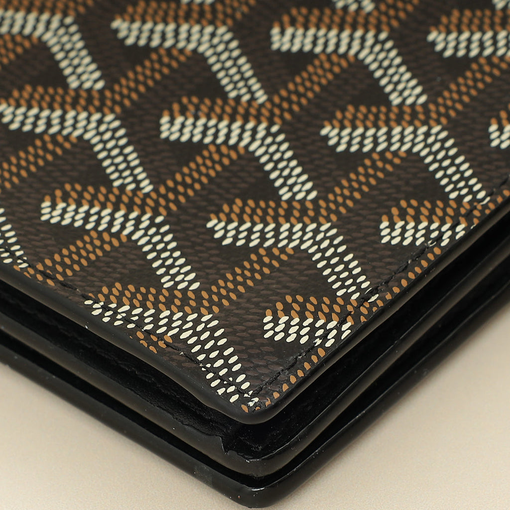 Goyard Black Goyardine Richelieu Continental Wallet