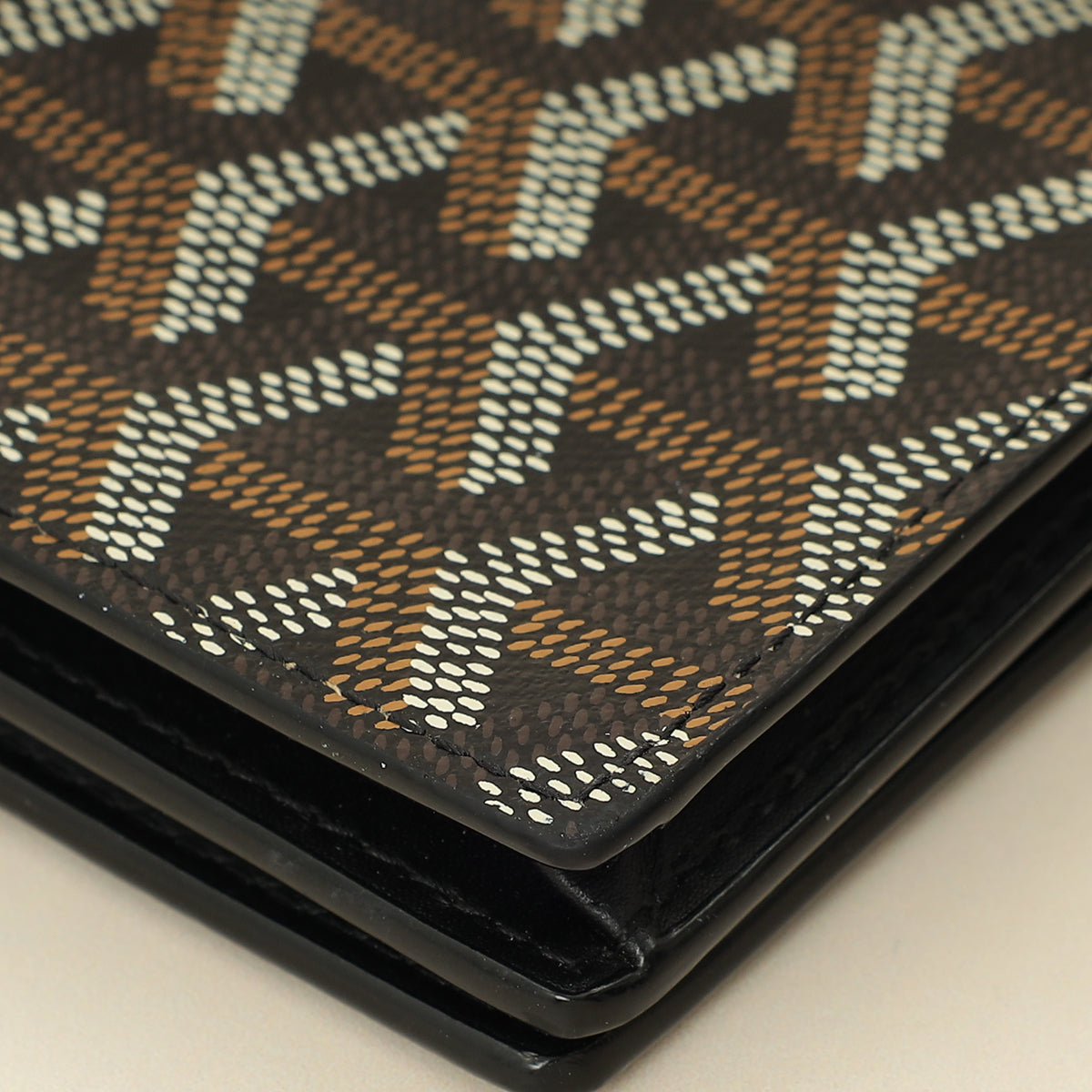 Goyard Black Goyardine Richelieu Continental Wallet
