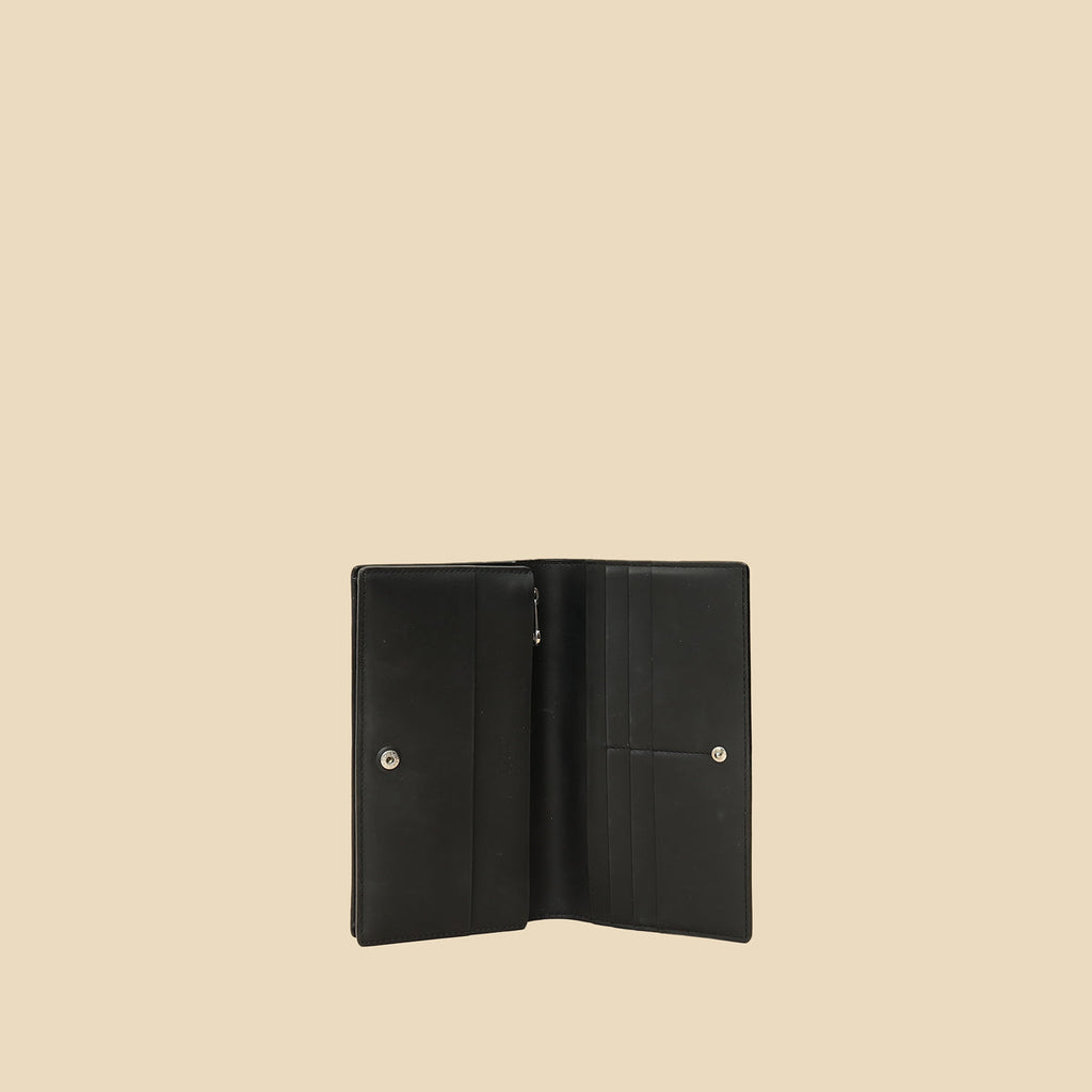 Goyard Black Goyardine Richelieu Continental Wallet