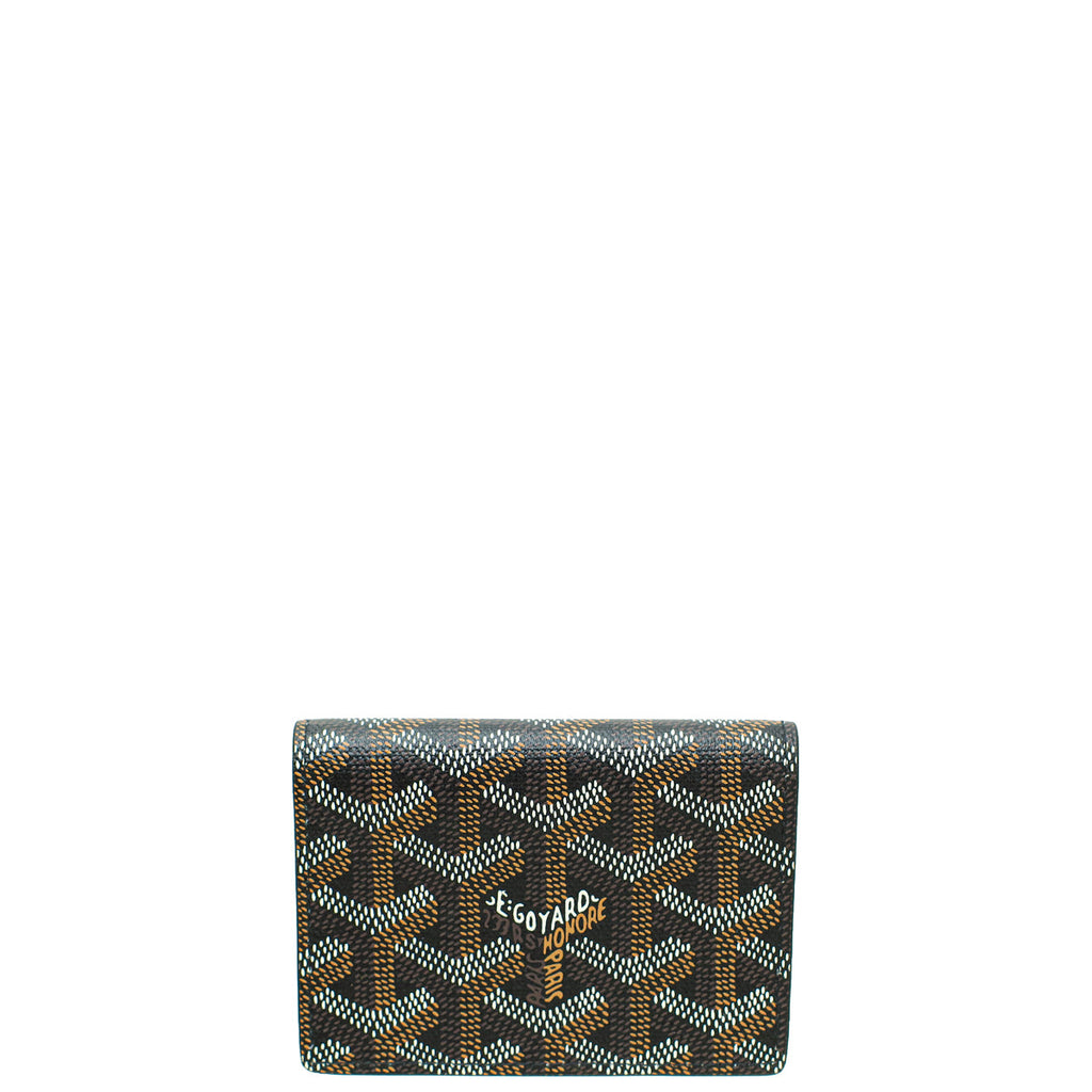 Goyard Black Goyardine Malesherbes Card Wallet