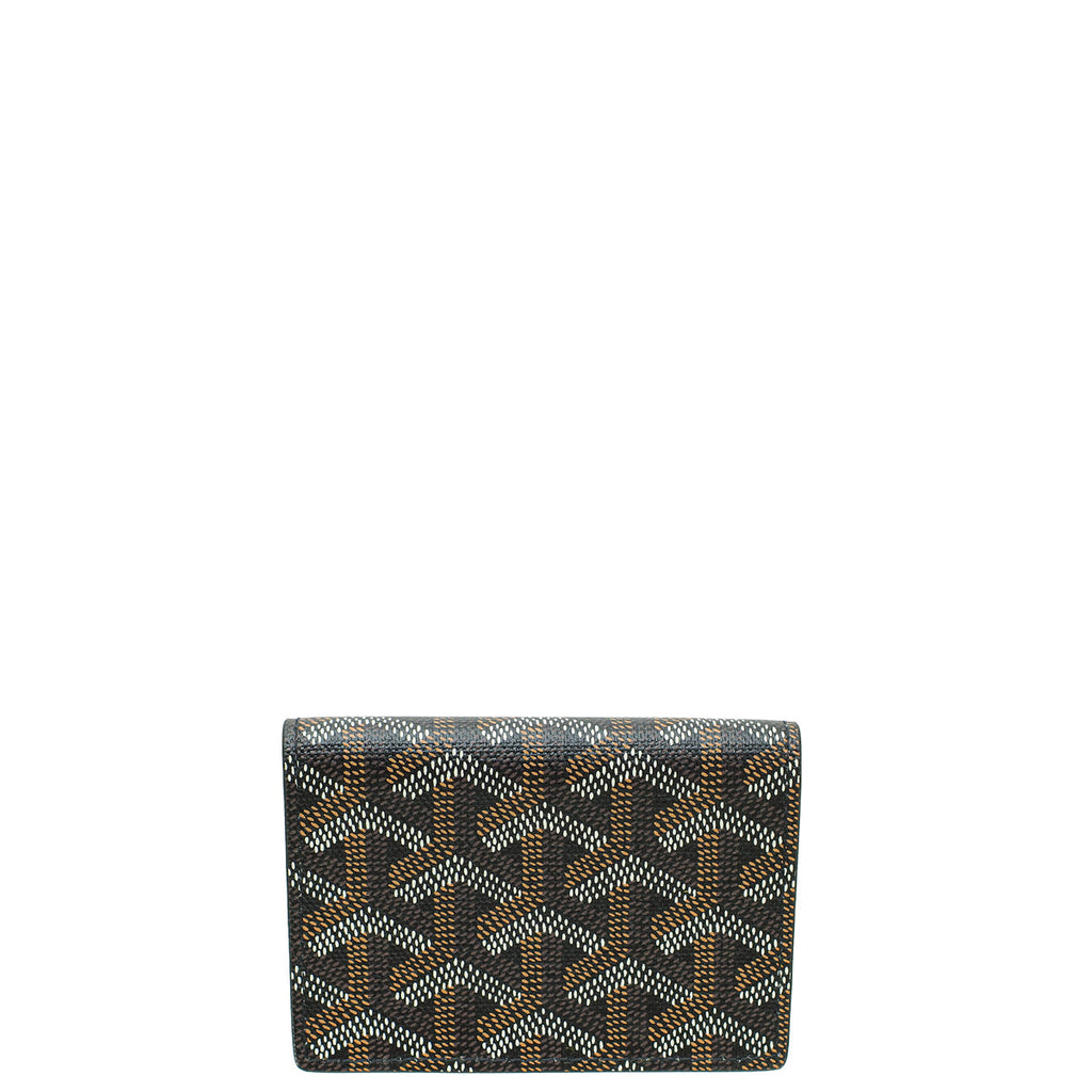 Goyard Black Goyardine Malesherbes Card Wallet