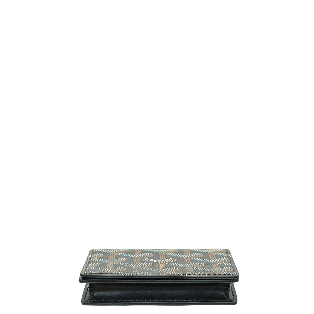Goyard Black Goyardine Malesherbes Card Wallet