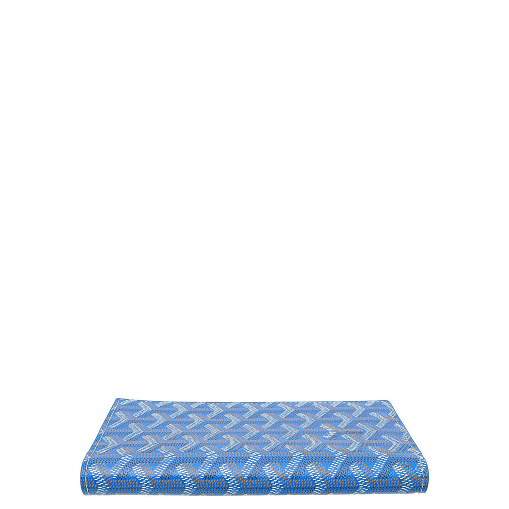 Goyard Blue Goyardine Saint-Roch Wallet