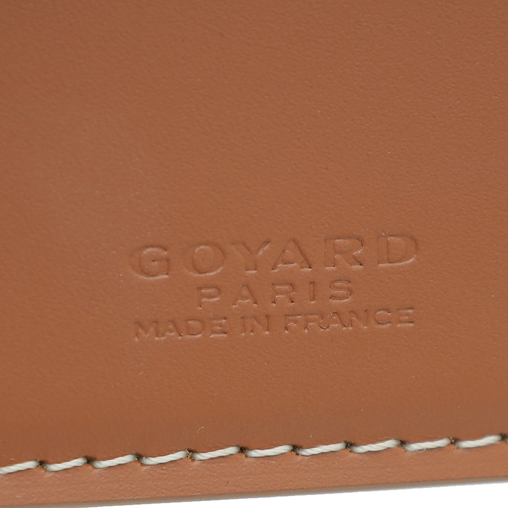 Goyard Brown Goyardine Saint Pierre Card Wallet