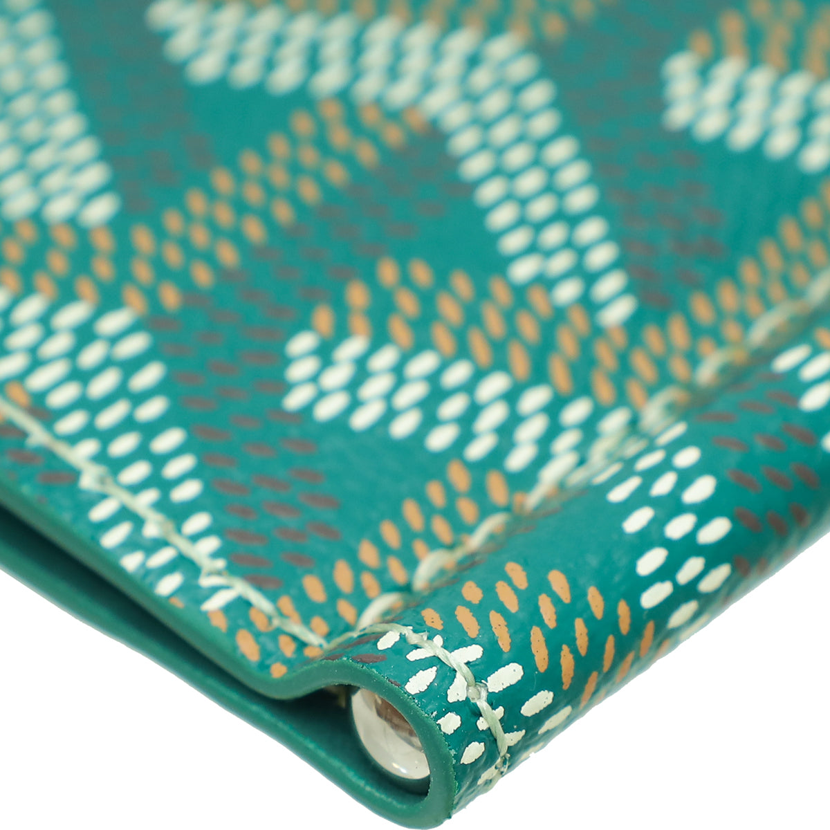 Goyard Green Goyardine Saint Thomas Bill Fold Wallet
