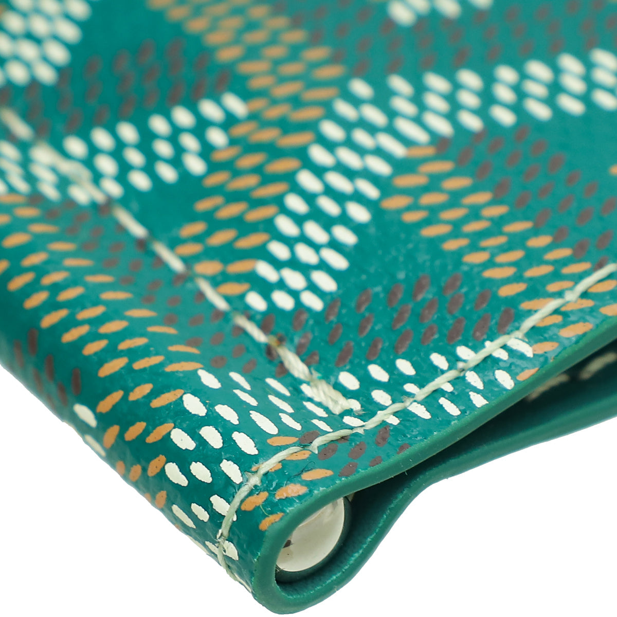 Goyard Green Goyardine Saint Thomas Bill Fold Wallet