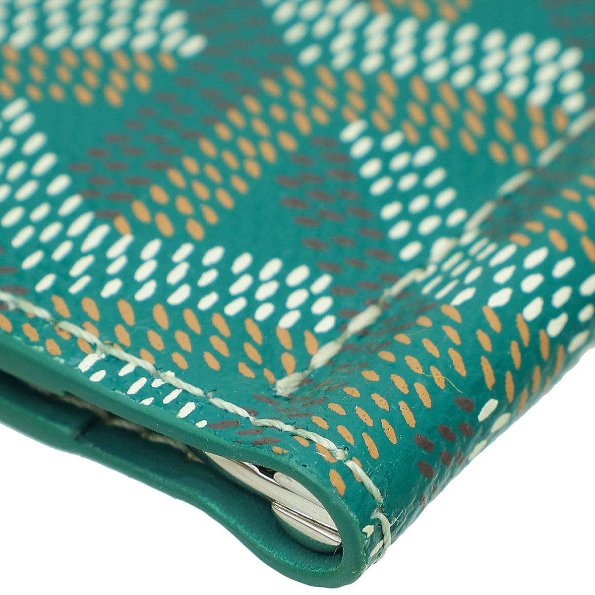 Goyard Green Goyardine Saint Thomas Bill Fold Wallet