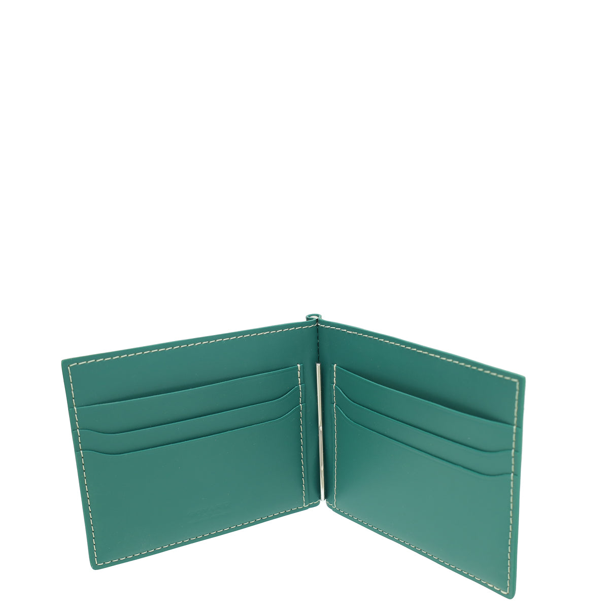 Goyard Green Goyardine Saint Thomas Bill Fold Wallet