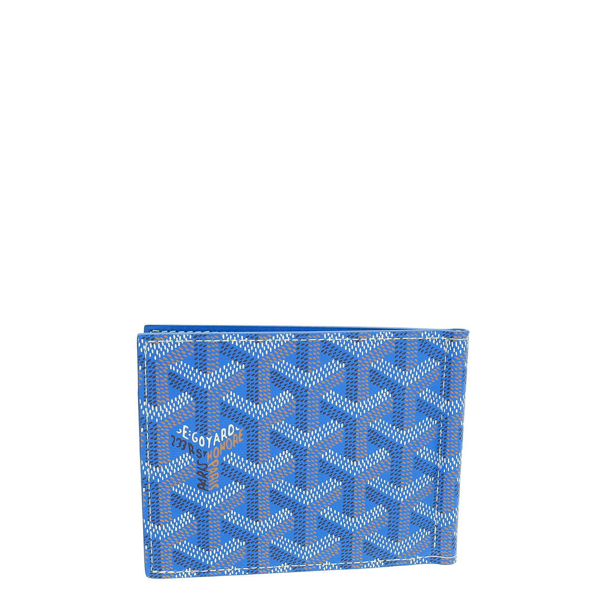 Goyard Blue Goyardine Saint Thomas Bill Fold Wallet