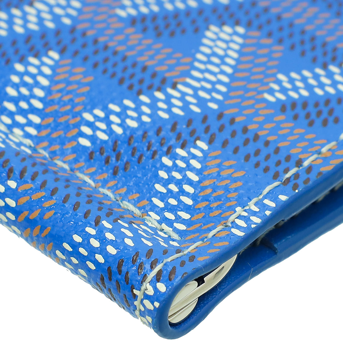 Goyard Blue Goyardine Saint Thomas Bill Fold Wallet