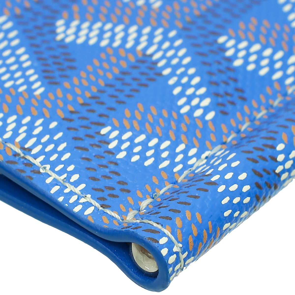 Goyard Blue Goyardine Saint Thomas Bill Fold Wallet