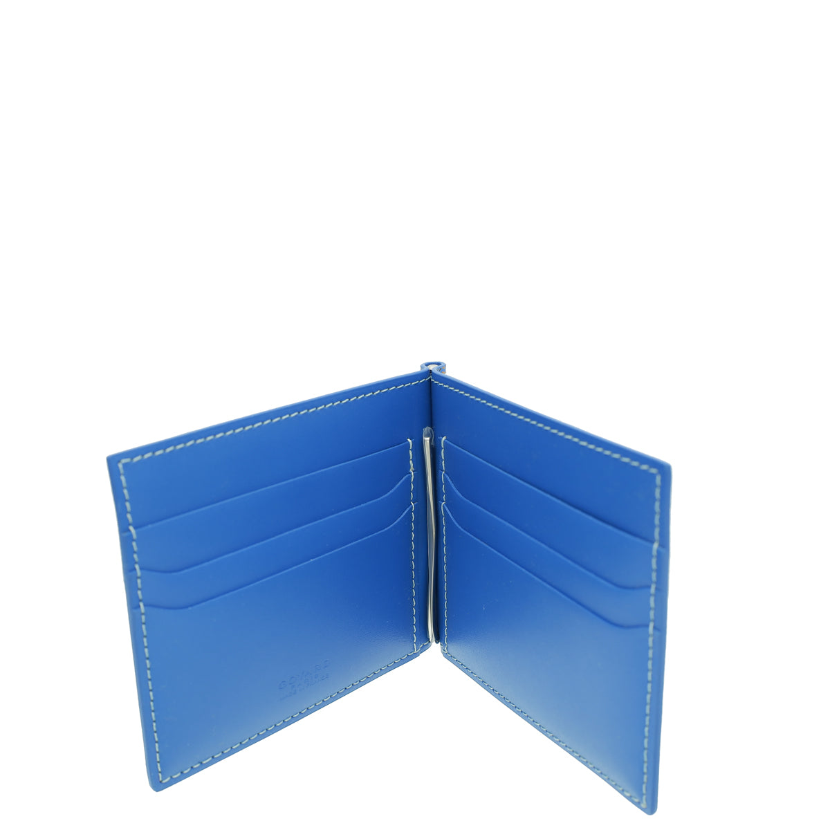 Goyard Blue Goyardine Saint Thomas Bill Fold Wallet