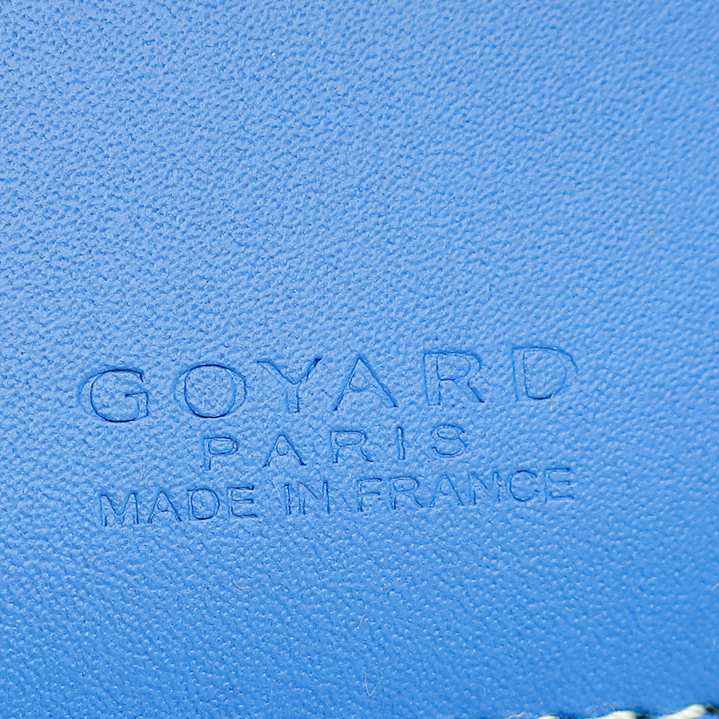 Goyard Blue Goyardine Saint Thomas Bill Fold Wallet