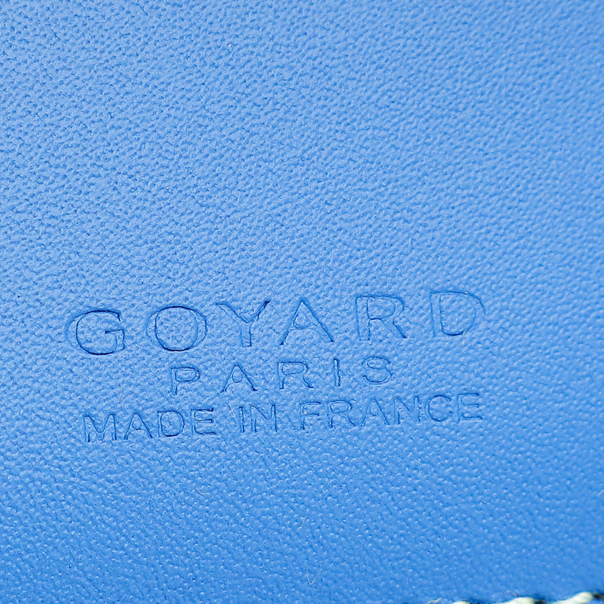 Goyard Blue Goyardine Saint Thomas Bill Fold Wallet