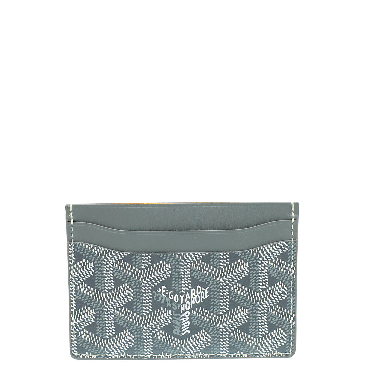 Goyard Gray Goyardine Saint Sulpice Card Holder