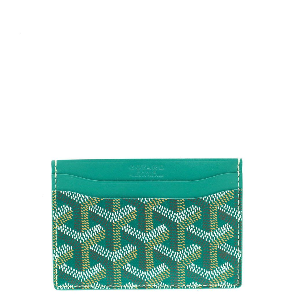 Goyard Green Goyardine Saint Sulpice Card Holder