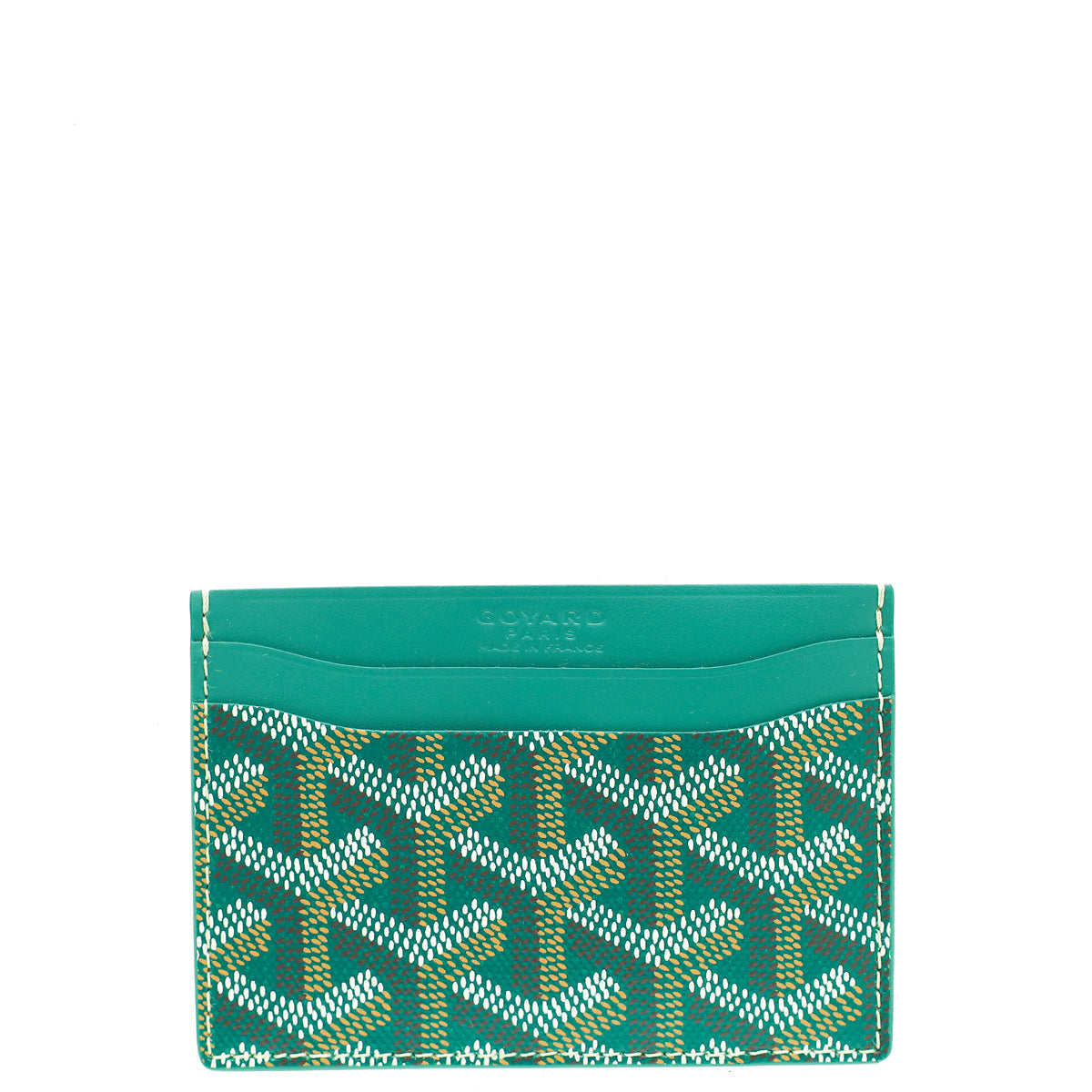 Goyard Green Goyardine Saint Sulpice Card Holder