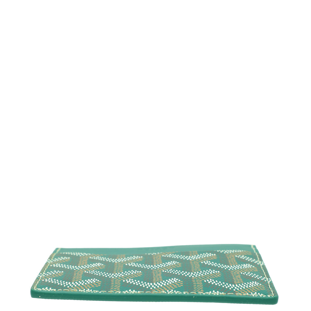 Goyard Green Goyardine Saint Sulpice Card Holder