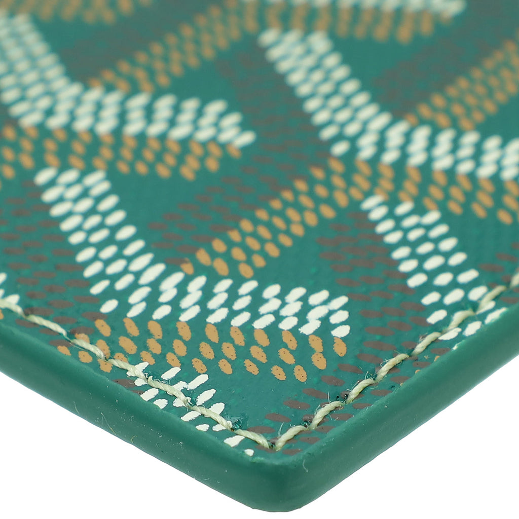 Goyard Green Goyardine Saint Sulpice Card Holder