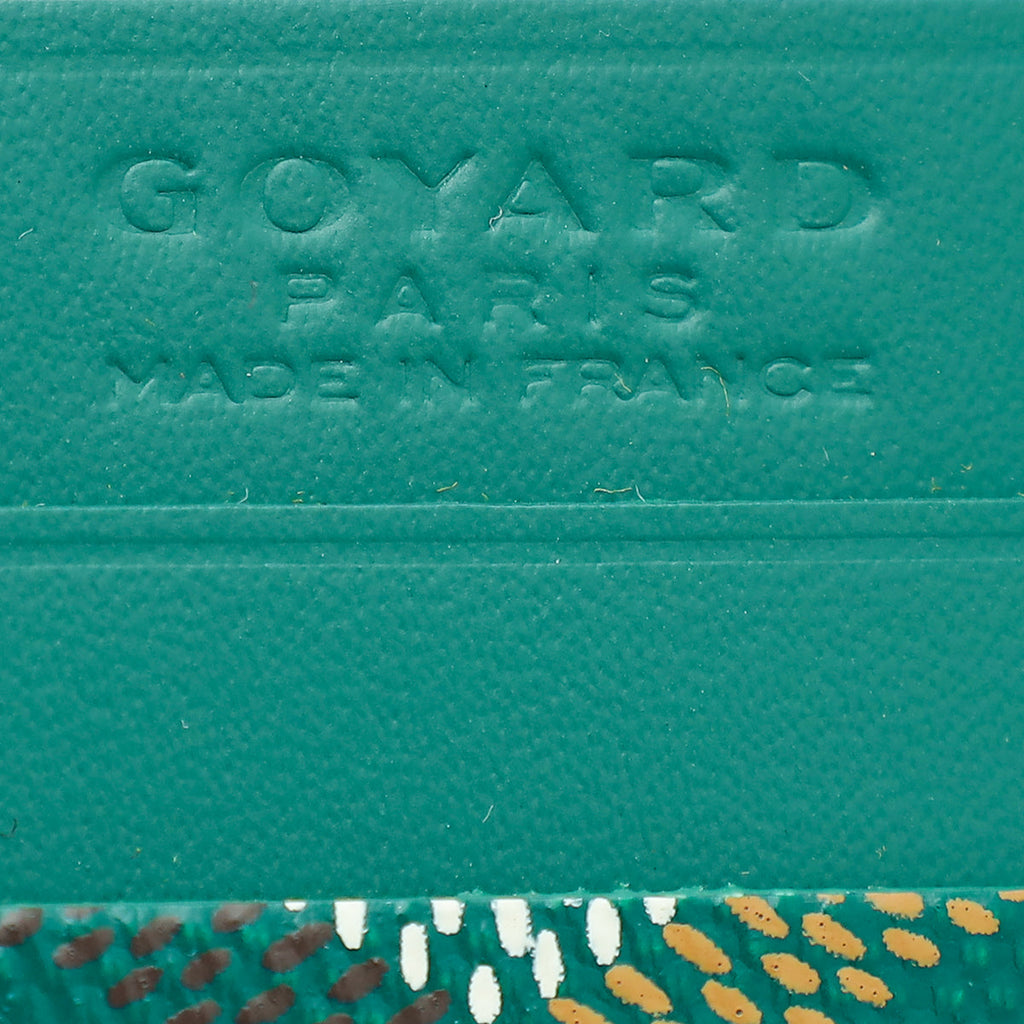 Goyard Green Goyardine Saint Sulpice Card Holder