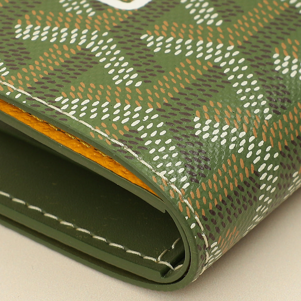 Goyard Kaki L.E 2025 Goyardine Saint-Pierre Card Wallet