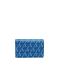 Goyard Blue Goyardine Saint Pierre Card Wallet