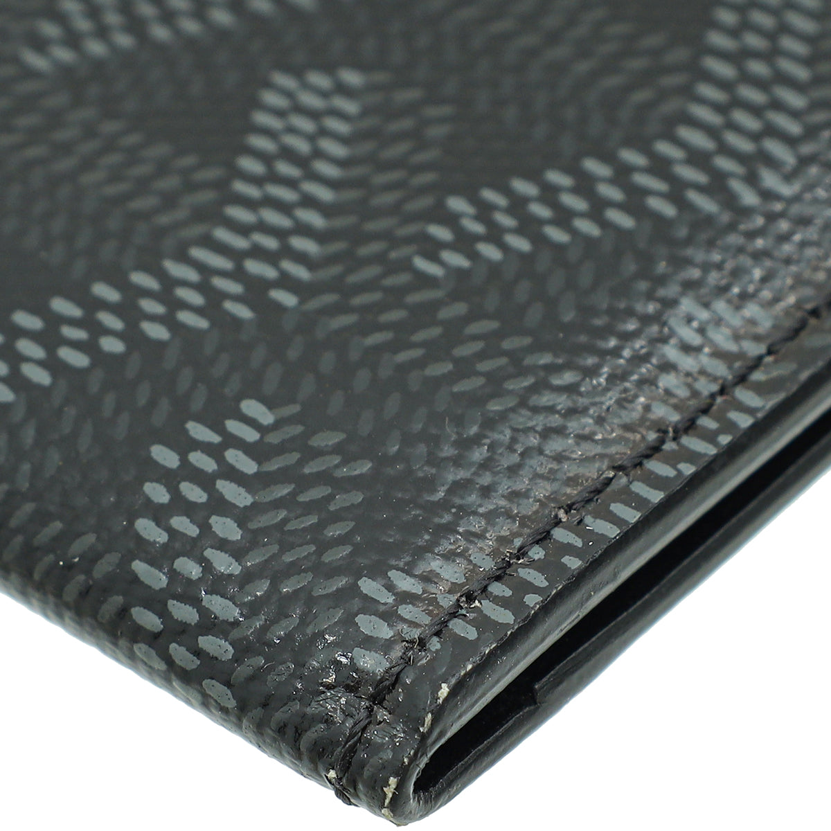 Goyard Black Goyardine Insert Victoire Card Wallet