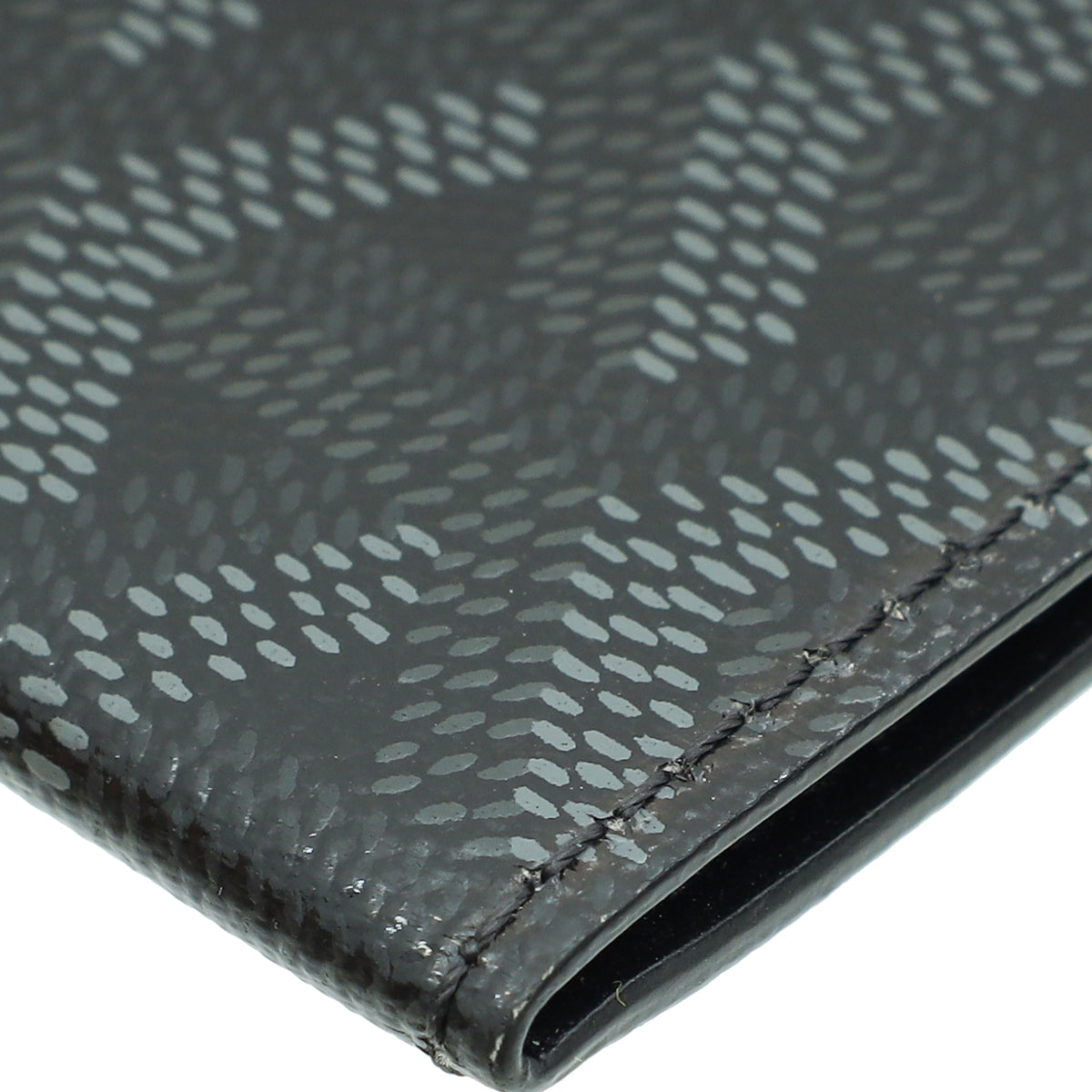 Goyard Black Goyardine Insert Victoire Card Wallet