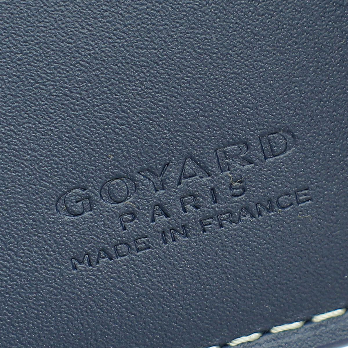 Goyard Navy Blue Goyardine Victoire Wallet