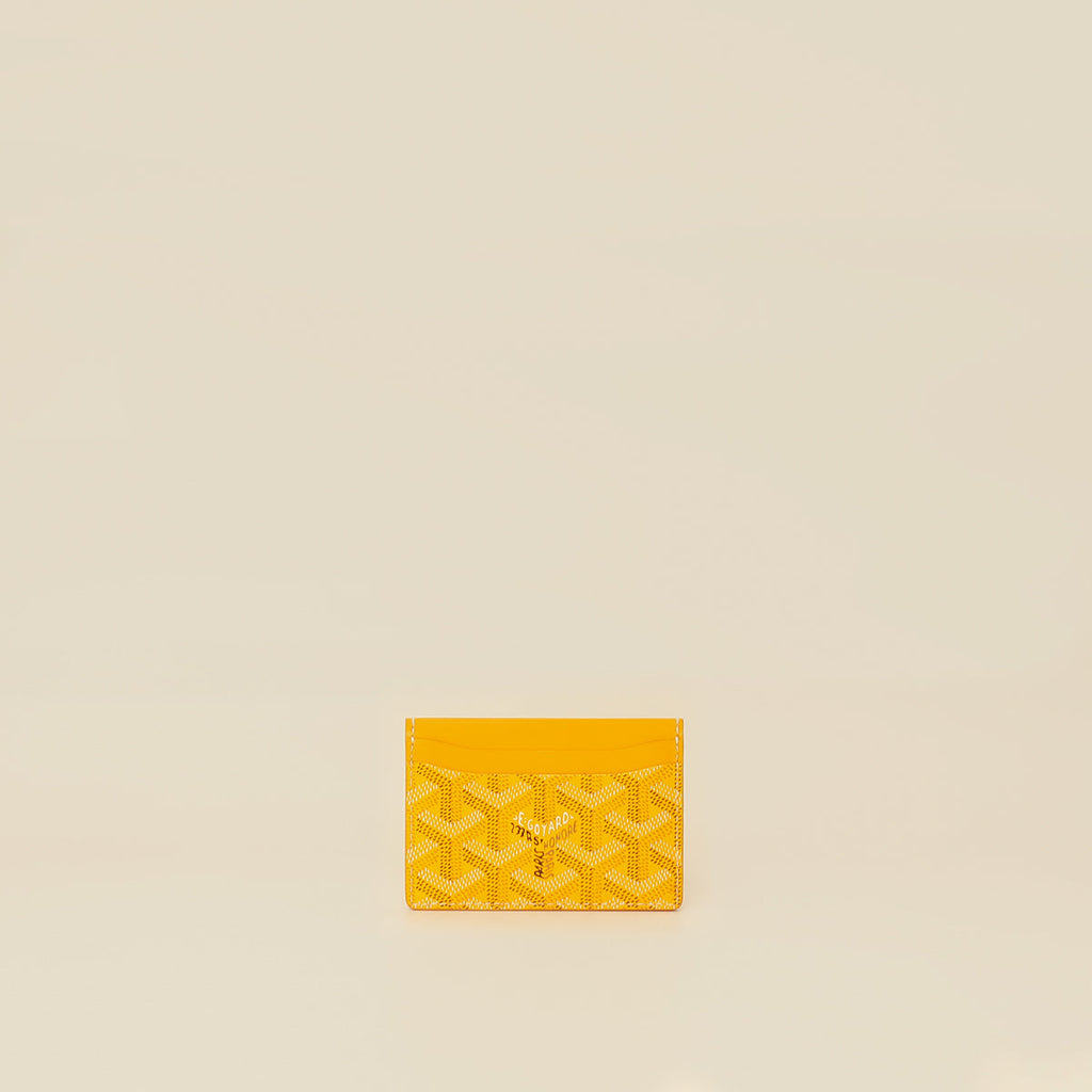 Goyard Yellow Goyardine Saint Sulpice Card Holder
