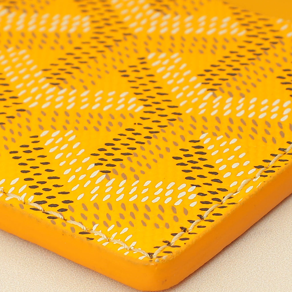 Goyard Yellow Goyardine Saint Sulpice Card Holder
