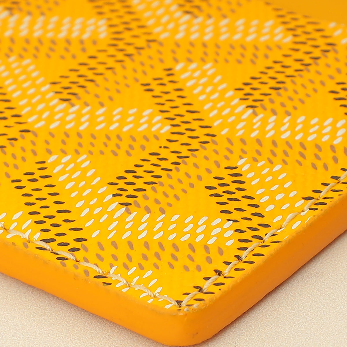 Goyard Yellow Goyardine Saint Sulpice Card Holder