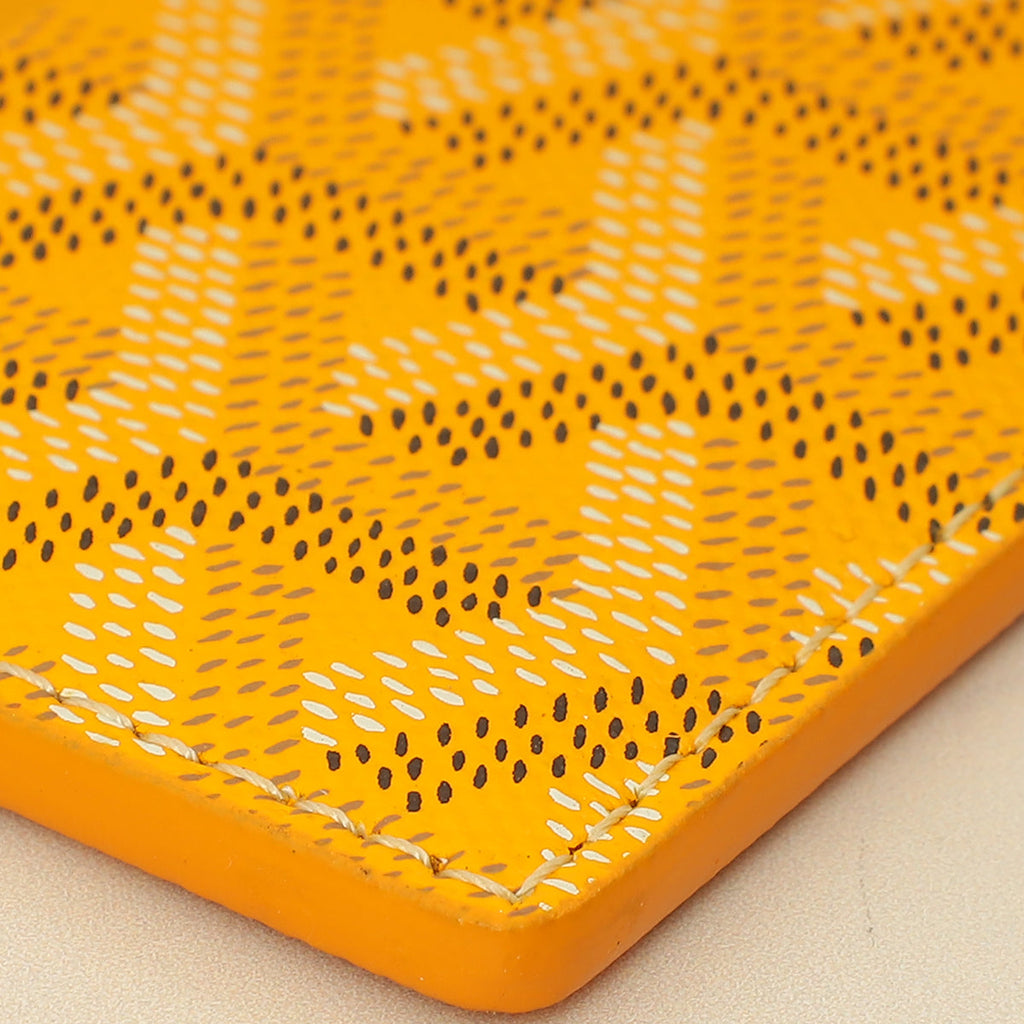 Goyard Yellow Goyardine Saint Sulpice Card Holder