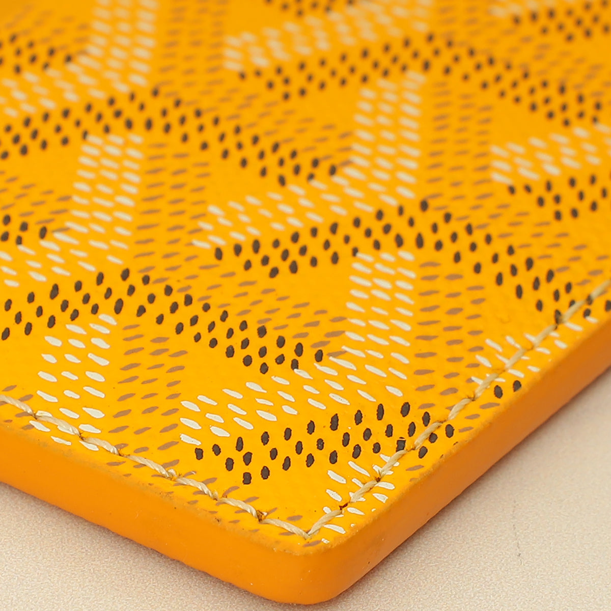 Goyard Yellow Goyardine Saint Sulpice Card Holder