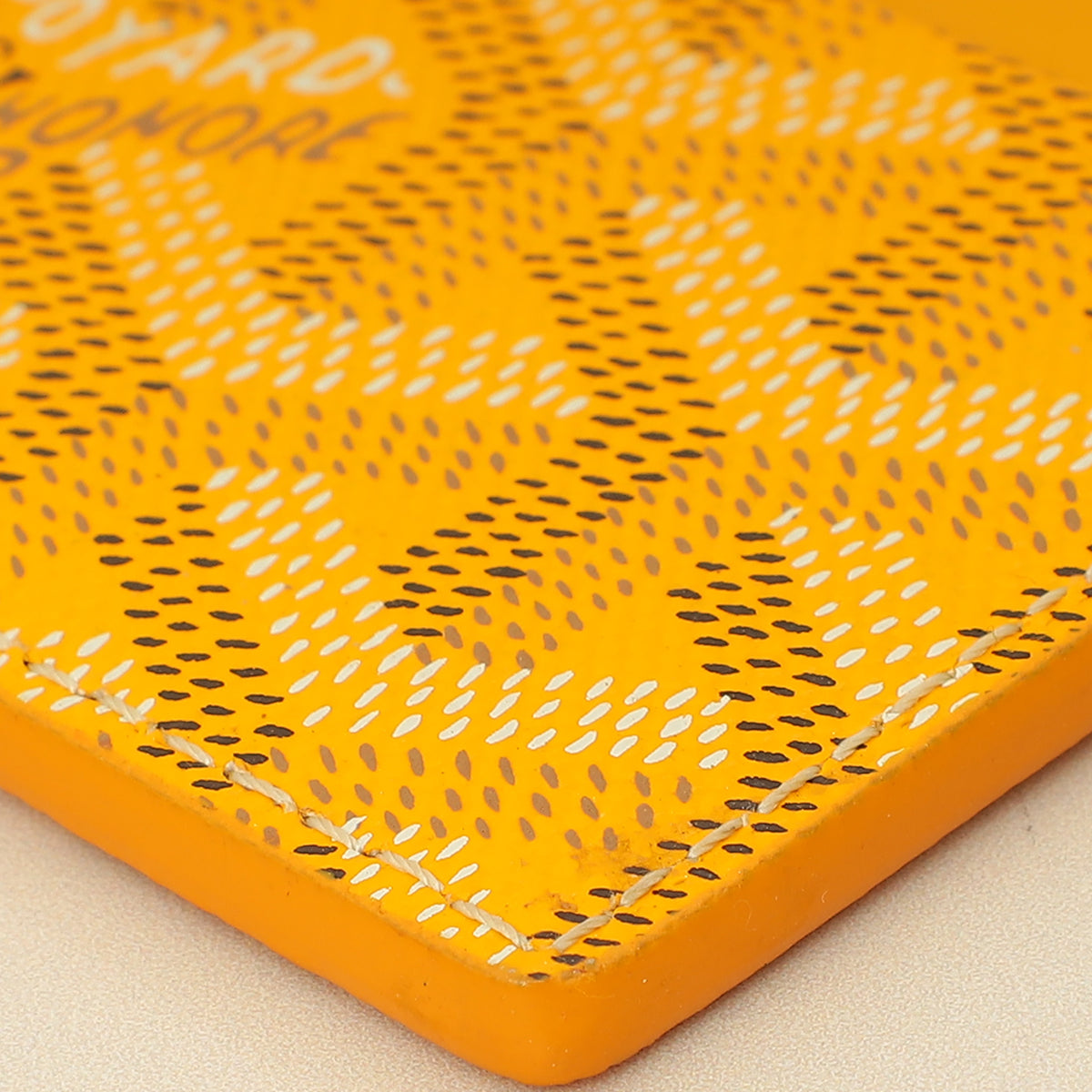 Goyard Yellow Goyardine Saint Sulpice Card Holder