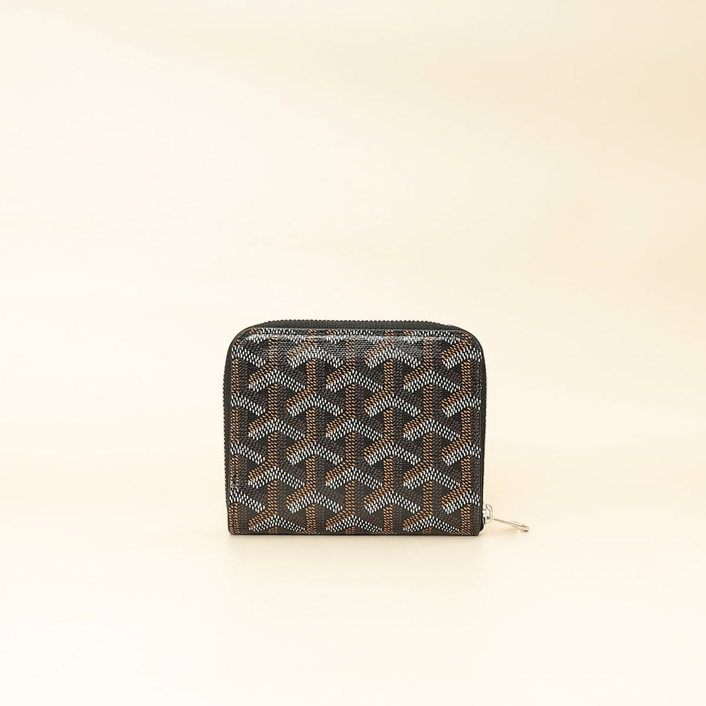 Goyard Black Goyardine Matignon PM Wallet