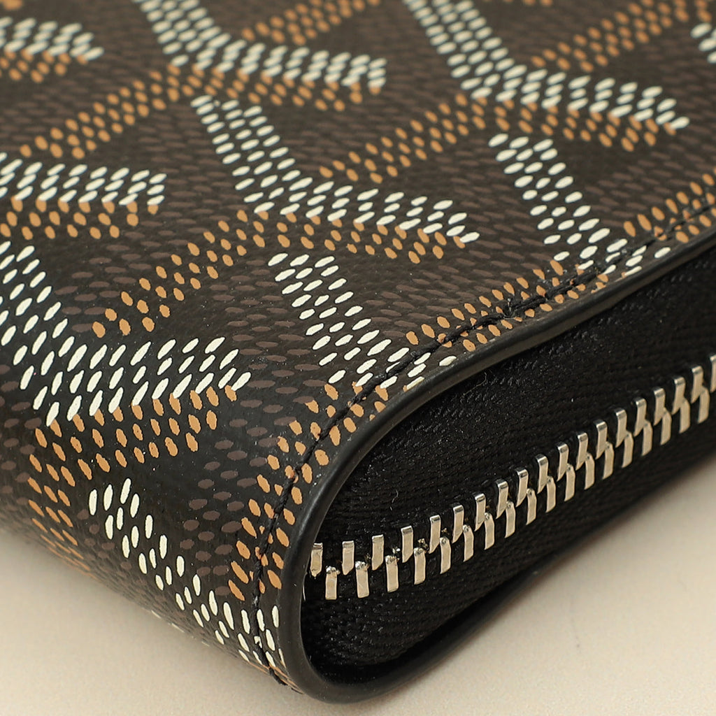 Goyard Black Goyardine Matignon PM Wallet