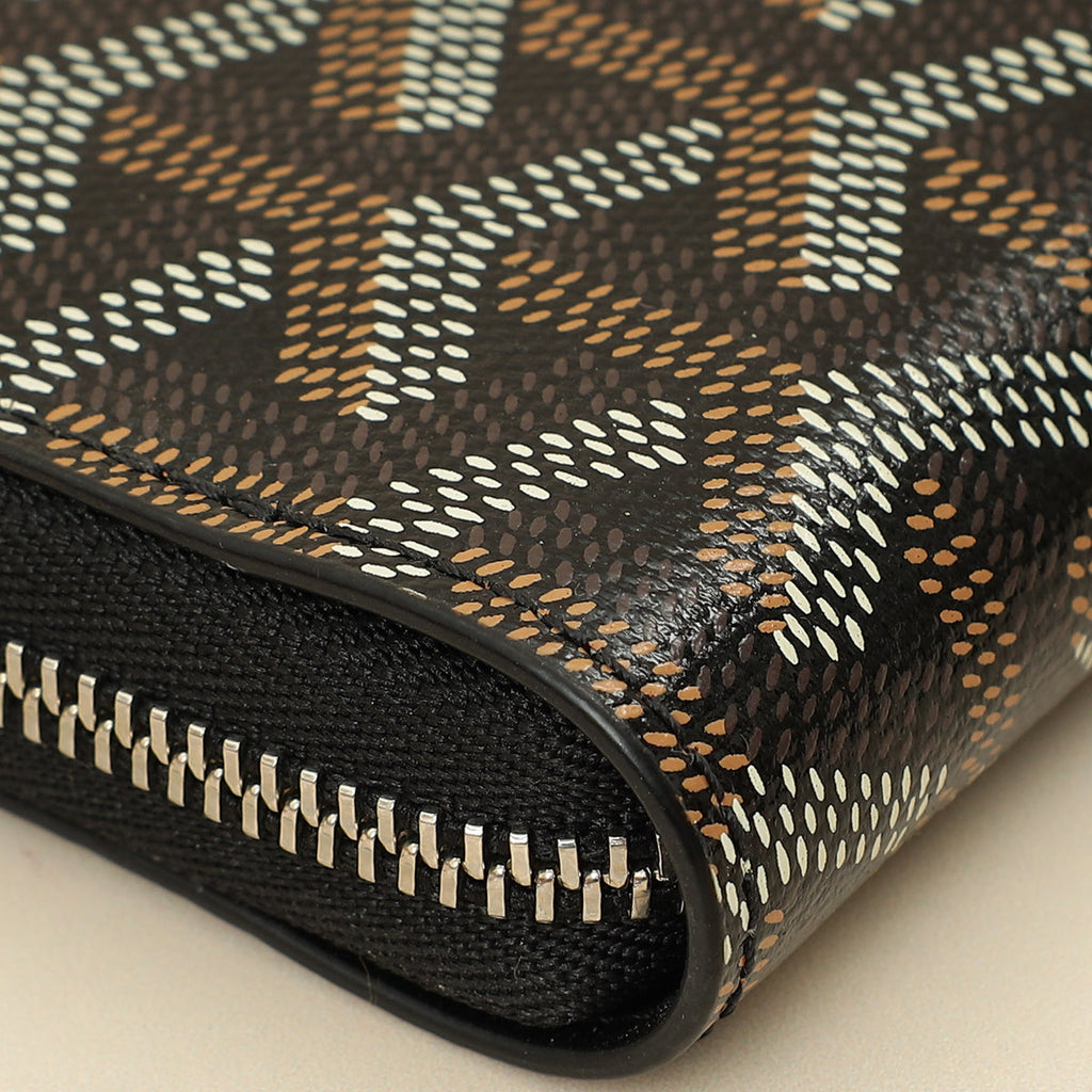 Goyard Black Goyardine Matignon PM Wallet
