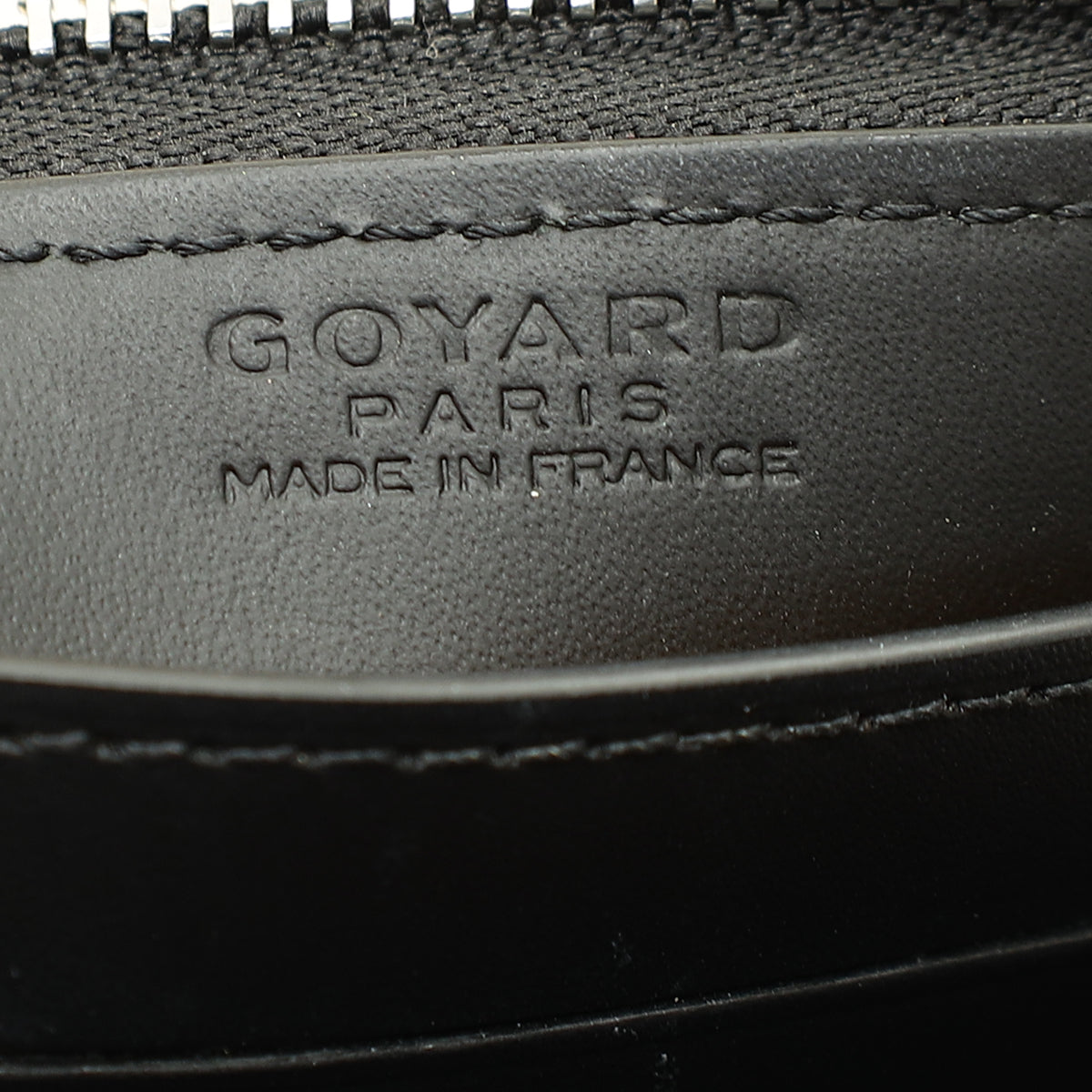 Goyard Black Goyardine Matignon PM Wallet
