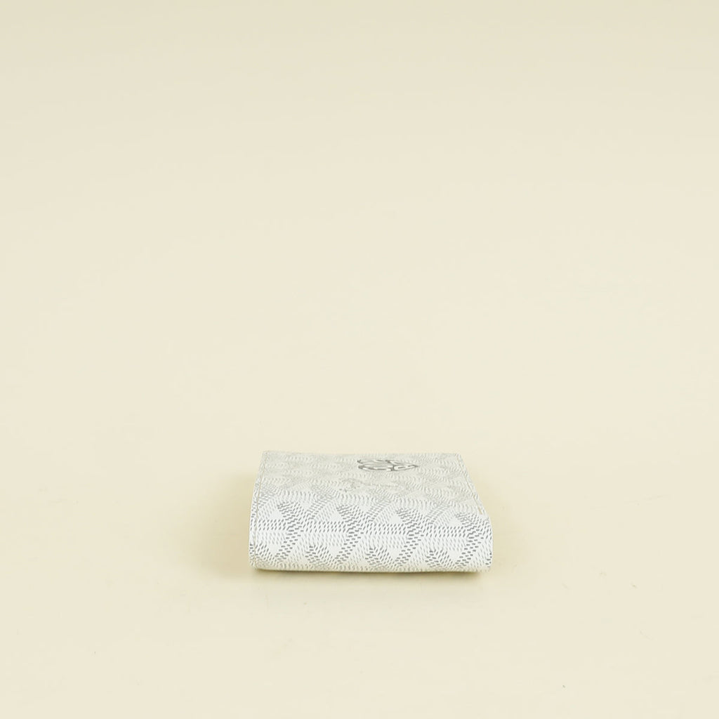 Goyard White Victoire Coeur Wallet