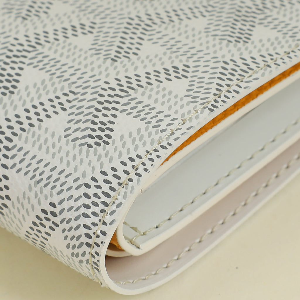 Goyard White Victoire Coeur Wallet