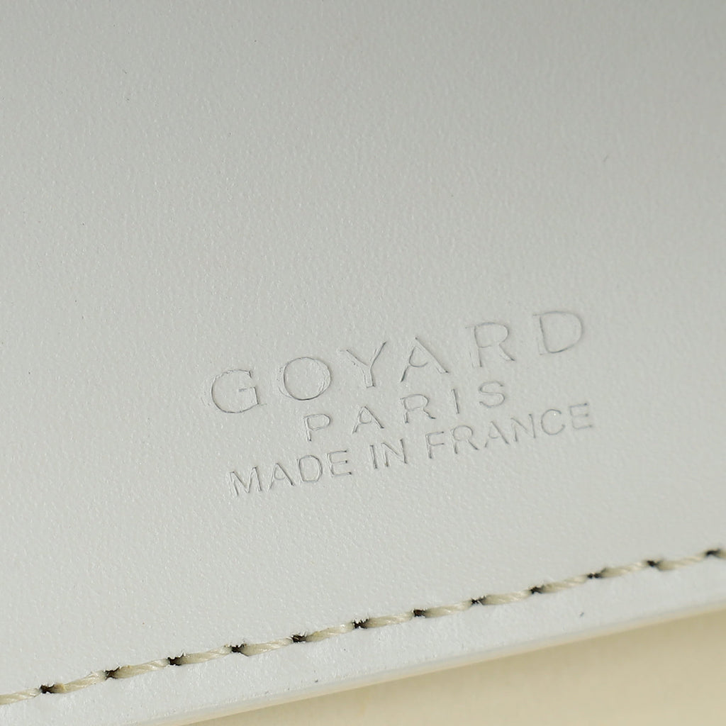 Goyard White Victoire Coeur Wallet