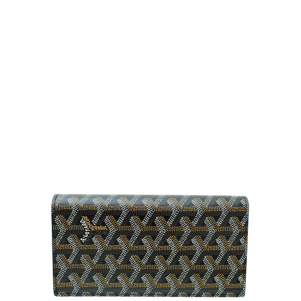 Goyard Black Goyardine Saint Lambert Wallet
