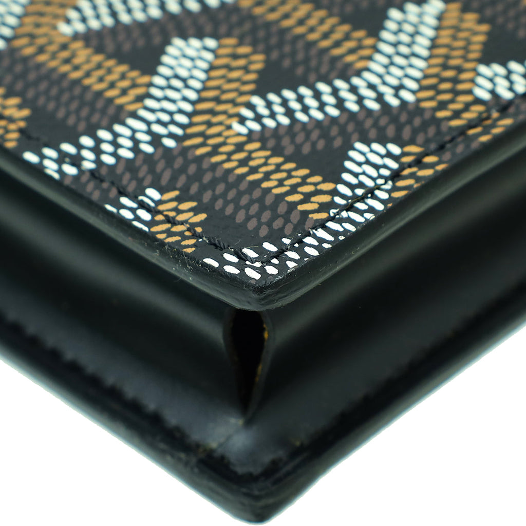 Goyard Black Goyardine Saint Lambert Wallet
