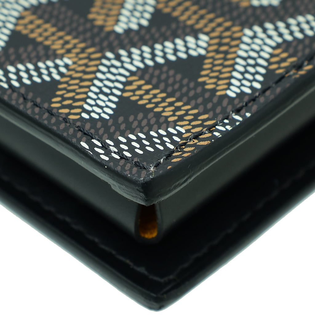 Goyard Black Goyardine Saint Lambert Wallet