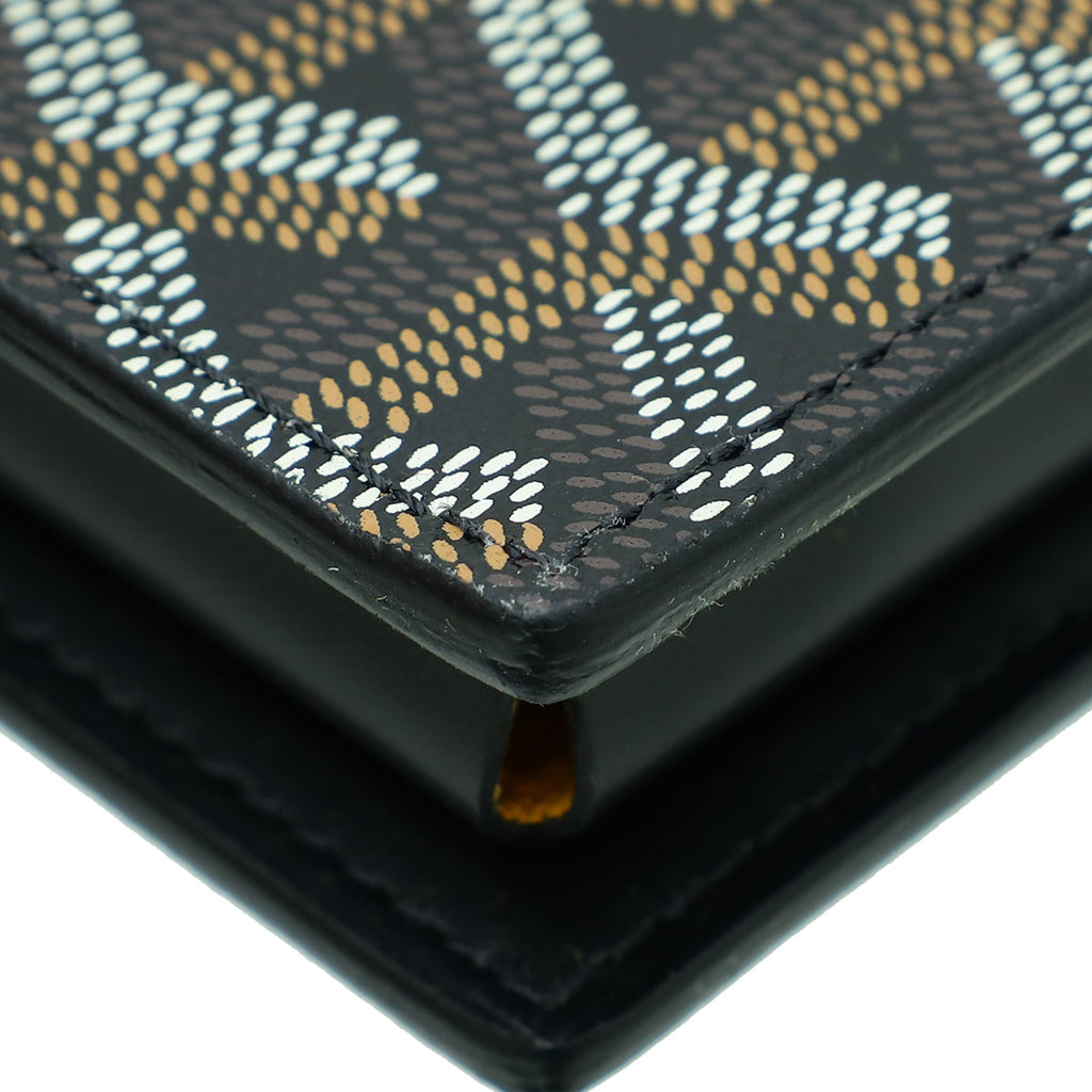 Goyard Black Goyardine Saint Lambert Wallet