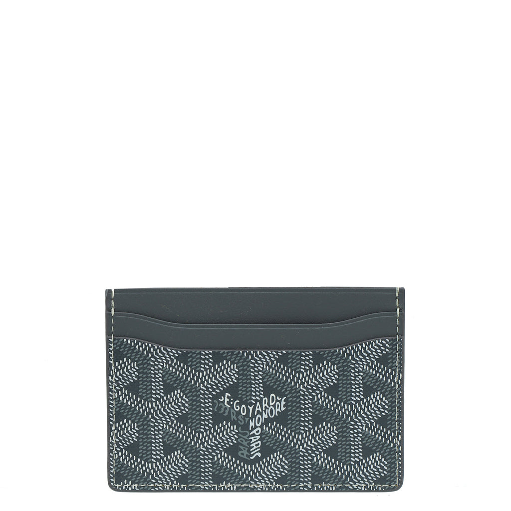 Goyard Grey Goyardine Saint Sulpice Card Holder